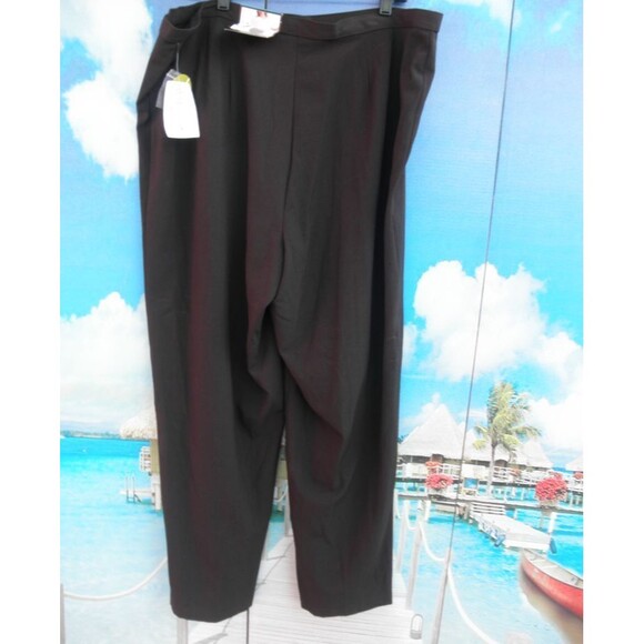 NEW VINTAGE WHITE STAG, DARK BROWN STRETCH TROUSERS, PANTS,PLUS SIZE 22W AVERAGE - Picture 6 of 8